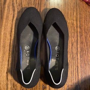 Rothy’s Black Flats Round toe